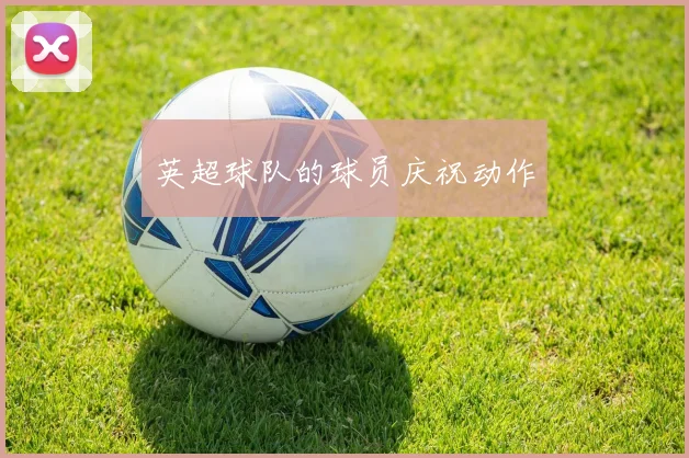 英超球队的球员庆祝动作